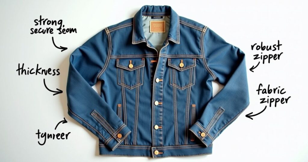 guide to checking the quality of second-hand clothing focusing on seams and zippers