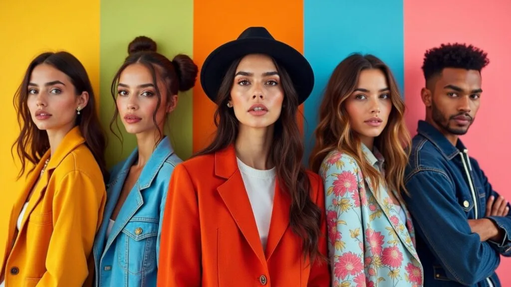 “Visual representation of Gen Z capsule wardrobe style archetypes.”