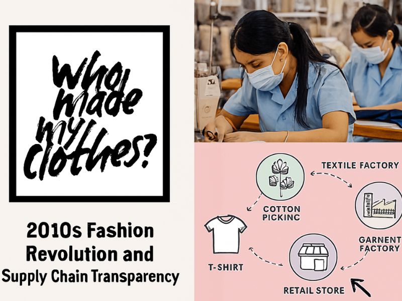 "Fashion Revolution movement and ethical supply chain transparency"