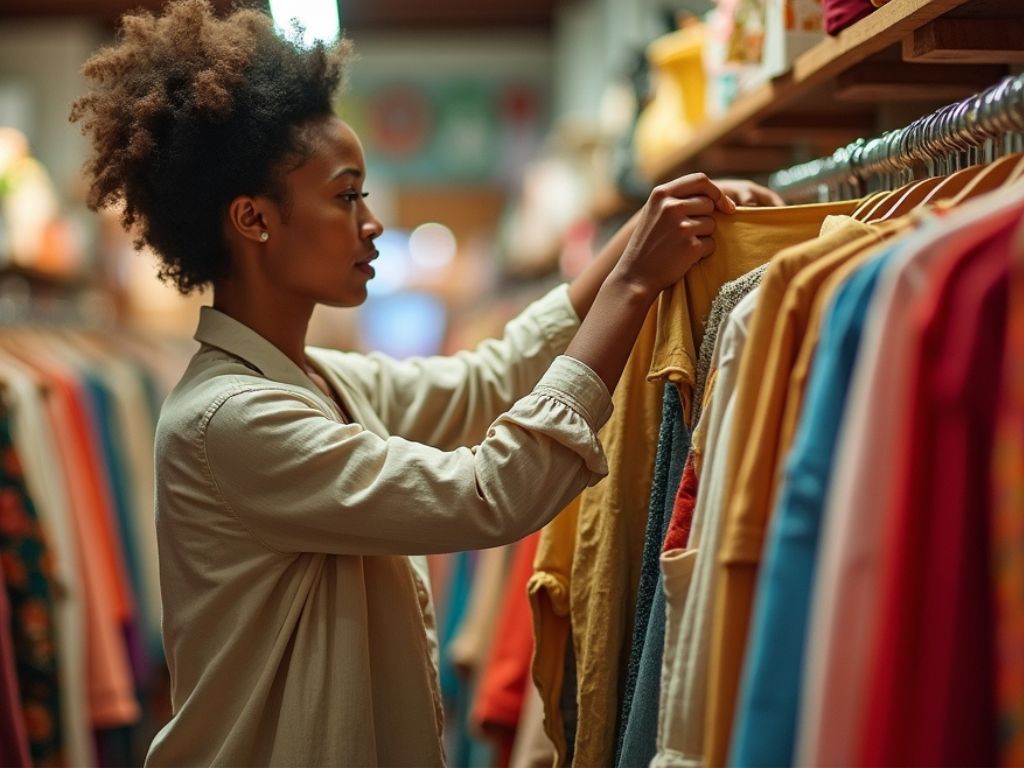 How to build a sustainable wardrobe on a budget thrifting for linen shirt