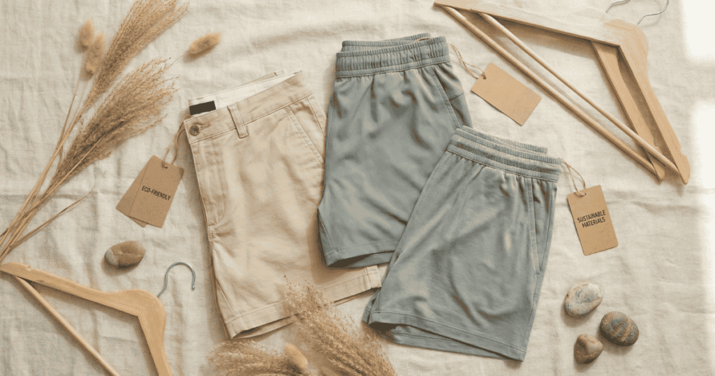 “Best sustainable shorts UK 2026 featuring organic cotton, recycled, and bamboo eco-friendly summer styles”