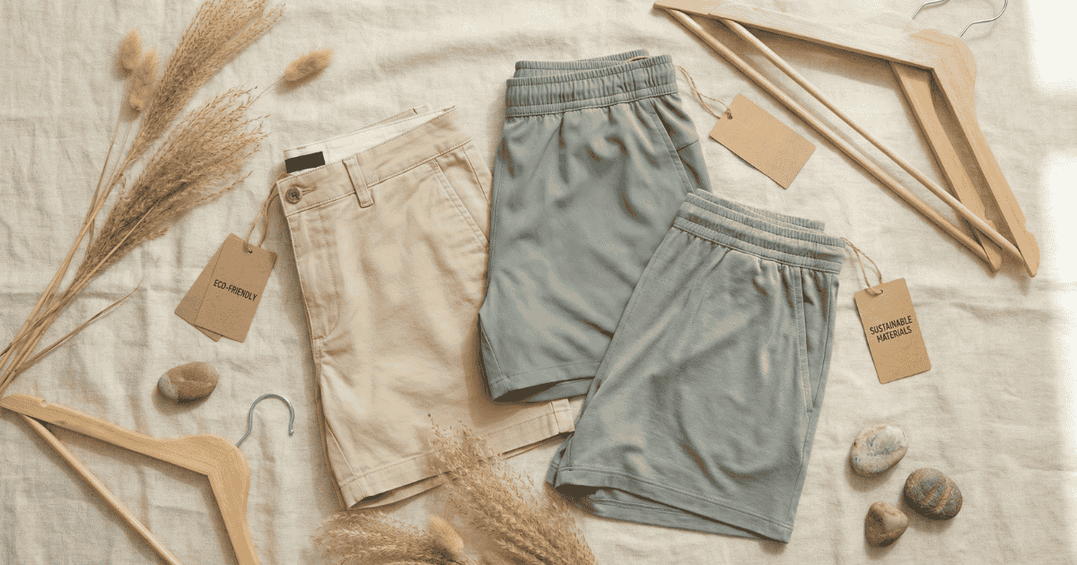 “Best sustainable shorts UK 2026 featuring organic cotton, recycled, and bamboo eco-friendly summer styles”