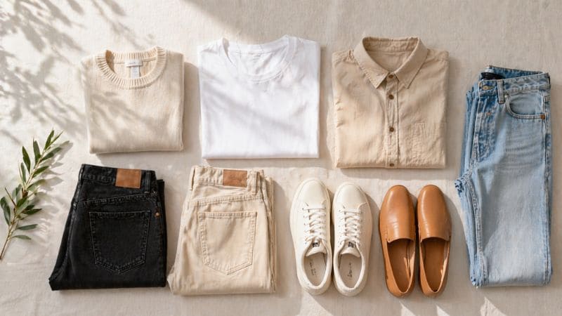 sustainable wardrobe guide capsule wardrobe example