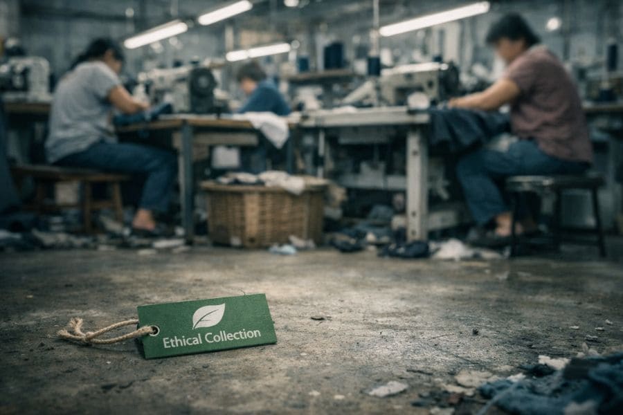 Fashion greenwashing hides human exploitation – garment workers laboring in unsafe conditions for low wages