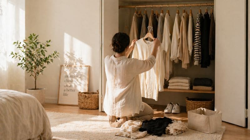 sustainable wardrobe guide lifestyle minimal fashion